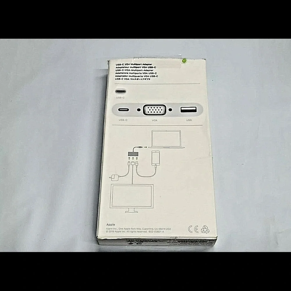 GENUINE Apple USB-C to VGA Multiport Adapter MJ1L2AM/A - A1620 - Open Box